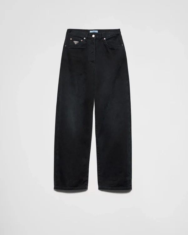 Denim*Prada Barrel leg jeans Black