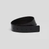 Custom Belts*Prada Brushed leather belt strap Black