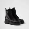 Ankle Boots And Boots*Prada Brushed leather boots Black