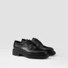 Lace-ups*Prada Brushed leather derby shoes Black