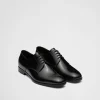 Lace-ups*Prada Brushed leather derby shoes Black