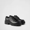 Lace-ups*Prada Brushed leather derby shoes Black