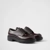 Lace-ups*Prada Brushed leather derby shoes Sienna