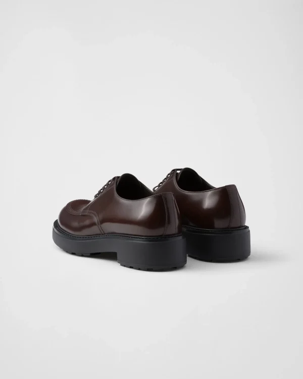 Lace-ups*Prada Brushed leather derby shoes Sienna