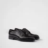 Lace-ups*Prada Brushed leather lace-up shoes Ebony