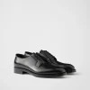 Lace-ups*Prada Brushed leather lace-up shoes Black