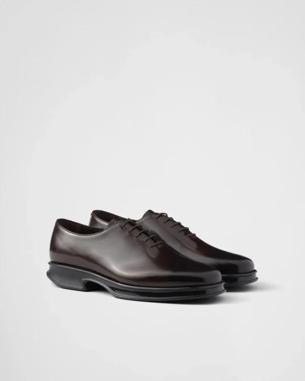 Lace-ups*Prada Brushed leather lace-up shoes Sienna