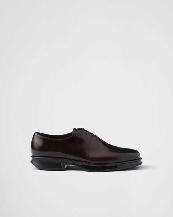 Lace-ups*Prada Brushed leather lace-up shoes Sienna