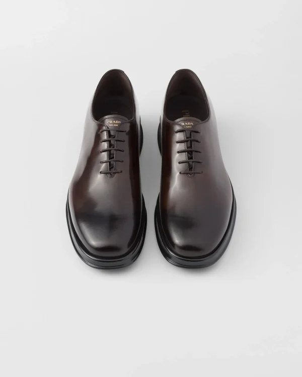 Lace-ups*Prada Brushed leather lace-up shoes Sienna