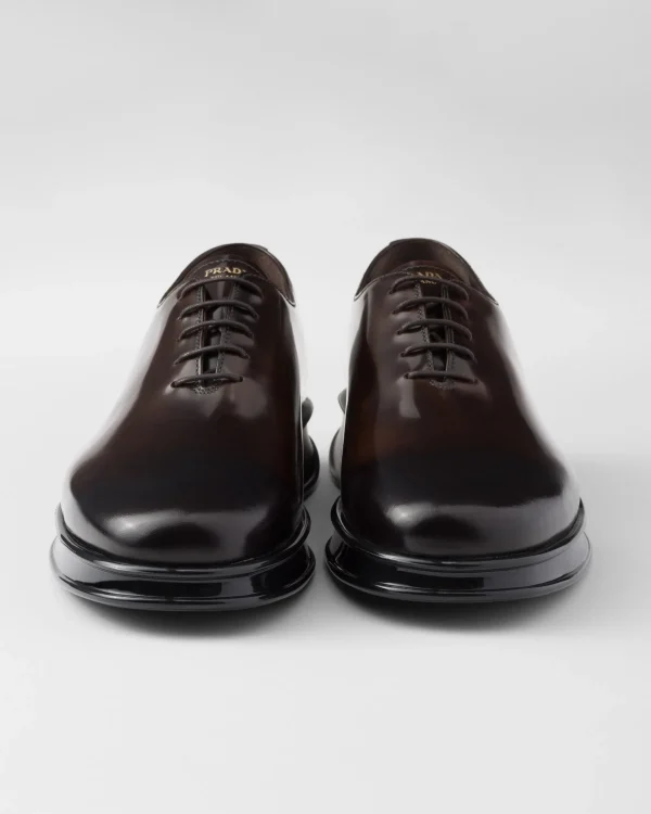 Lace-ups*Prada Brushed leather lace-up shoes Sienna