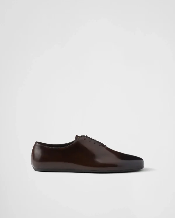 Lace-ups*Prada Brushed leather lace-ups Sienna