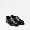 Loafers*Prada Brushed leather loafers Black