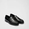 Loafers*Prada Brushed leather loafers Black