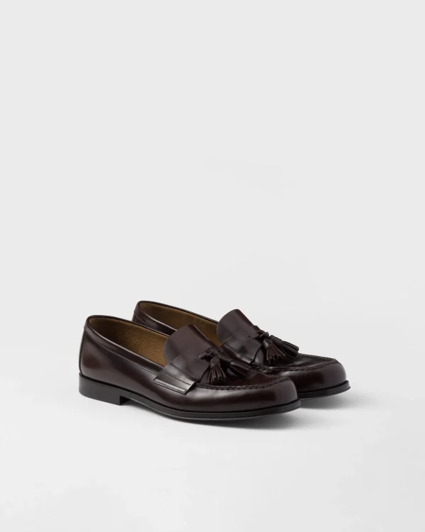 Loafers*Prada Brushed leather loafers Sienna