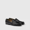 Loafers*Prada Brushed leather loafers Black