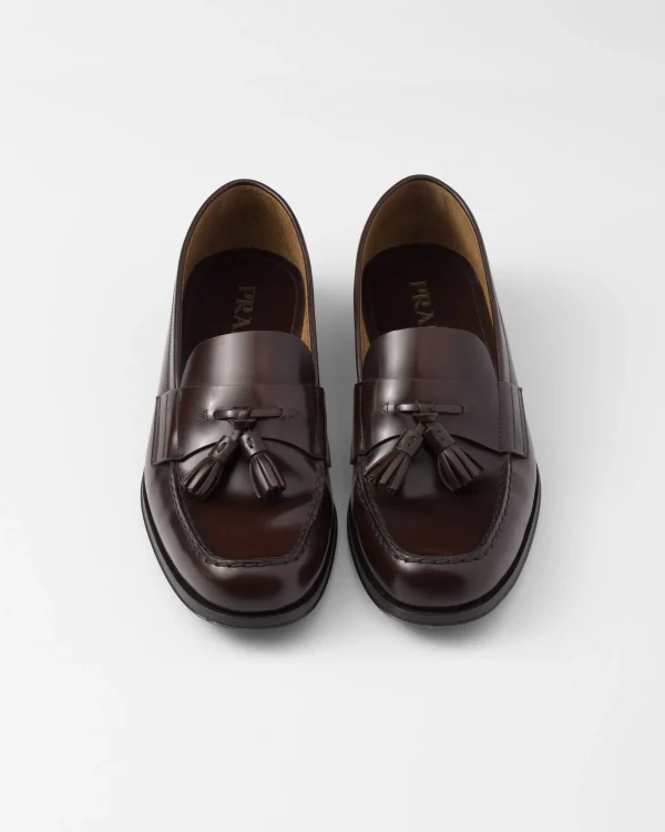 Loafers*Prada Brushed leather loafers Sienna