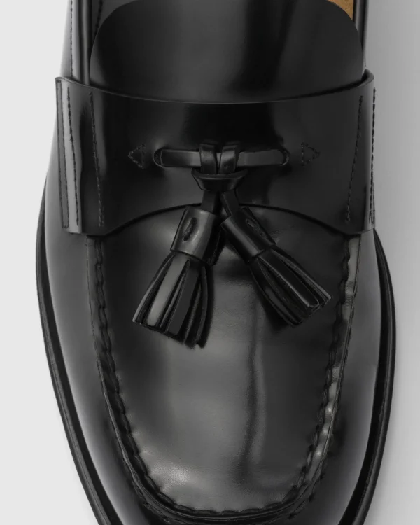 Loafers*Prada Brushed leather loafers Black