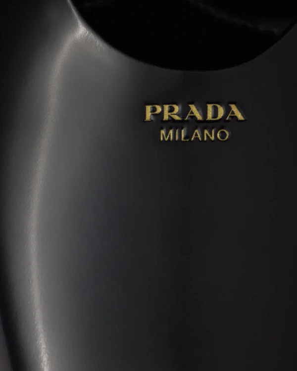 Pumps And Ballerinas*Prada Brushed leather Mary Jane ballerinas Black