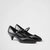 Pumps And Ballerinas*Prada Brushed leather pumps Black