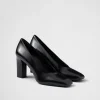 Pumps And Ballerinas*Prada Brushed leather pumps Black