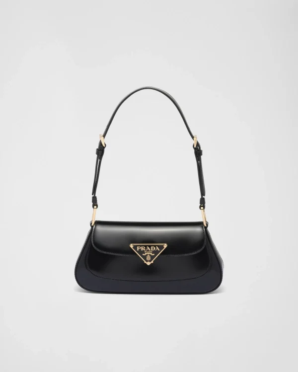 Shoulder Bags | Shoulder Bags*Prada Brushed leather shoulder bag Black