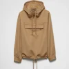 Jackets And Coats*Prada Camel-hair anorak Camelbrown