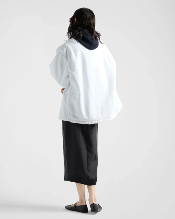 Outerwear*Prada Canvas blouson jacket White