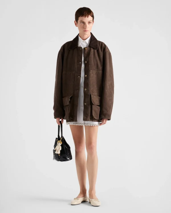 Outerwear*Prada Canvas jacket Brown