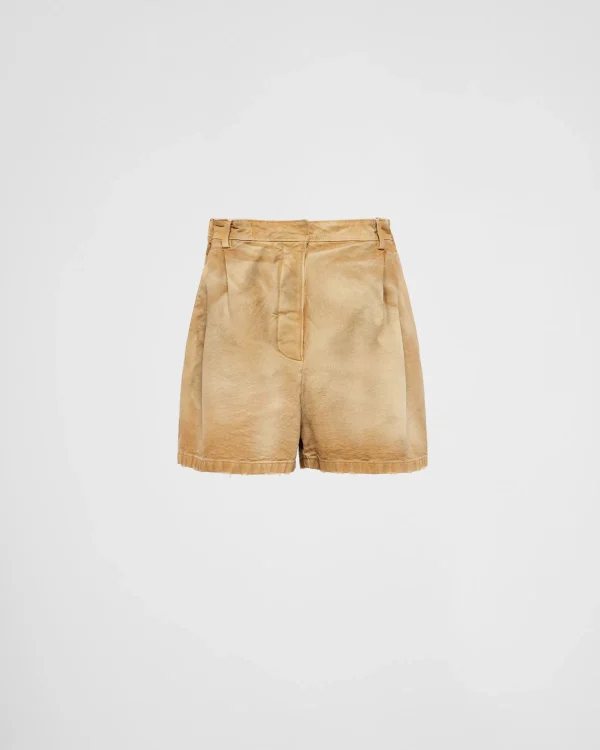 Trousers And Shorts*Prada Canvas shorts Beige