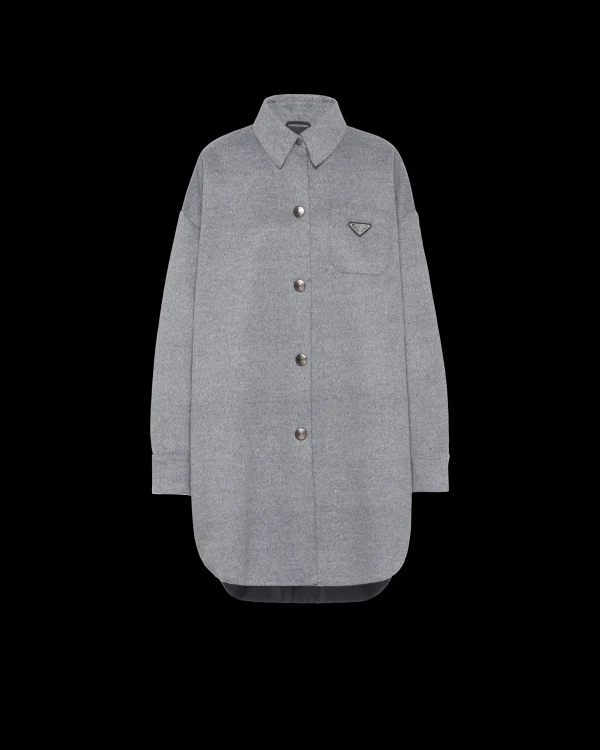 Jackets And Coats*Prada Cashgora oversized blouson Grey