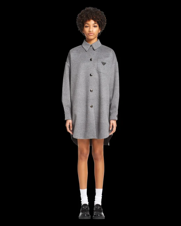 Jackets And Coats*Prada Cashgora oversized blouson Grey