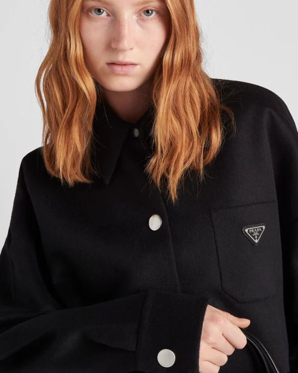 Jackets And Coats*Prada Cashgora oversized blouson Black