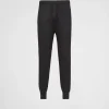 Trousers And Bermudas*Prada Cashmere and silk knit pants Anthracitegray