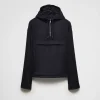 Jackets And Coats*Prada Cashmere anorak Navy