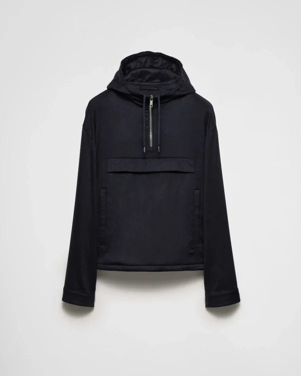 Jackets And Coats*Prada Cashmere anorak Navy