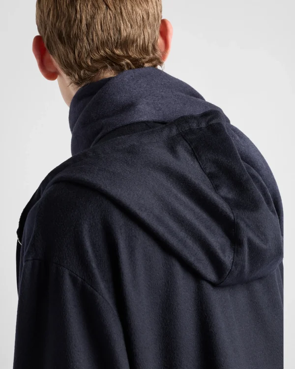 Jackets And Coats*Prada Cashmere anorak Navy