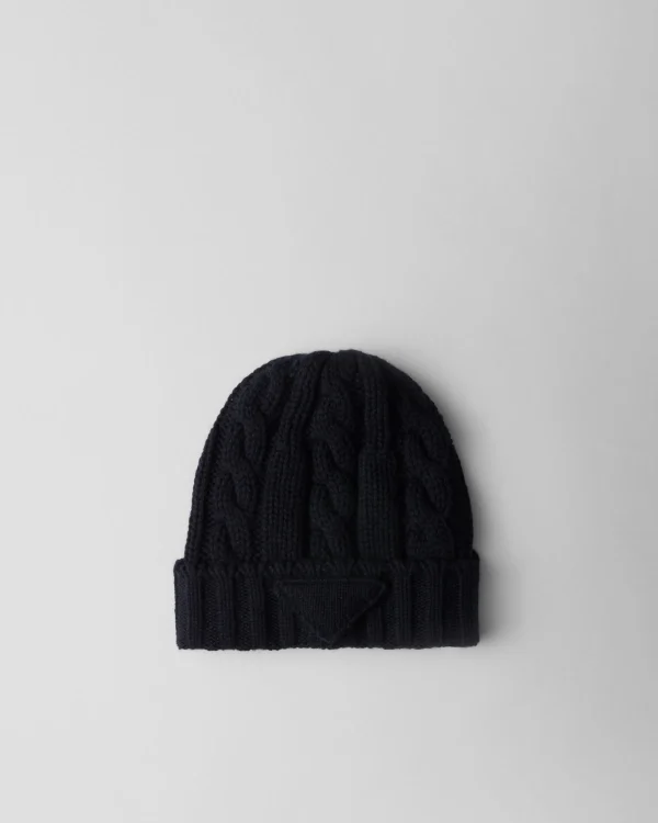 Hats And Gloves*Prada Cashmere beanie Navy