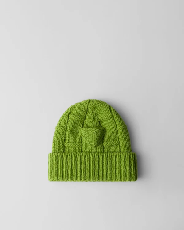 Hats And Gloves*Prada Cashmere beanie Ivygreen