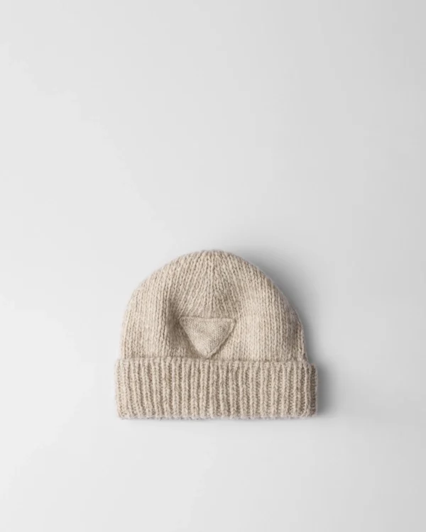 Hats And Gloves*Prada Cashmere beanie Desertbeige