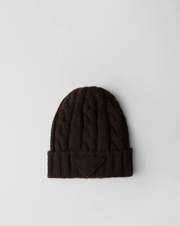 Hats And Gloves*Prada Cashmere beanie Darkbrown