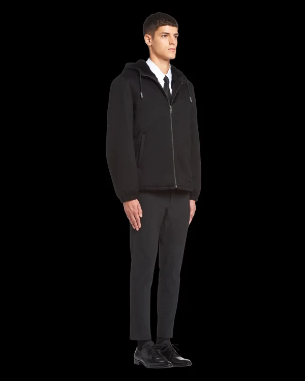 Outerwear*Prada Cashmere blouson jacket Black