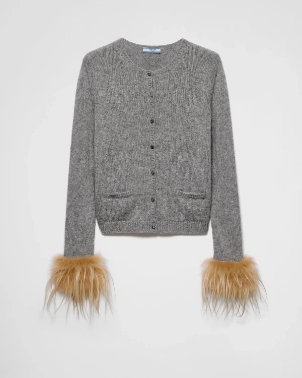 Knitwear*Prada Cashmere cardigan Grey