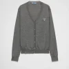 Knitwear*Prada Cashmere cardigan Slategray