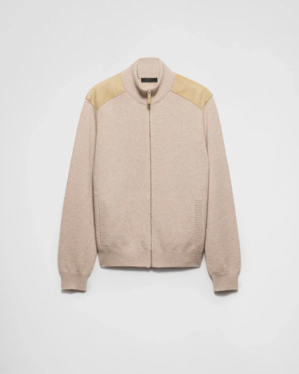 Knitwear*Prada Cashmere cardigan Desertbeige