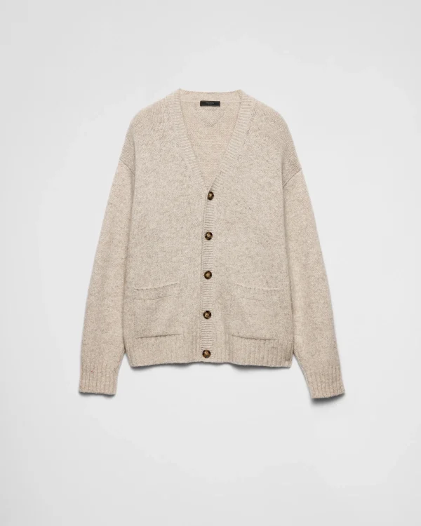 Knitwear*Prada Cashmere cardigan Desertbeige