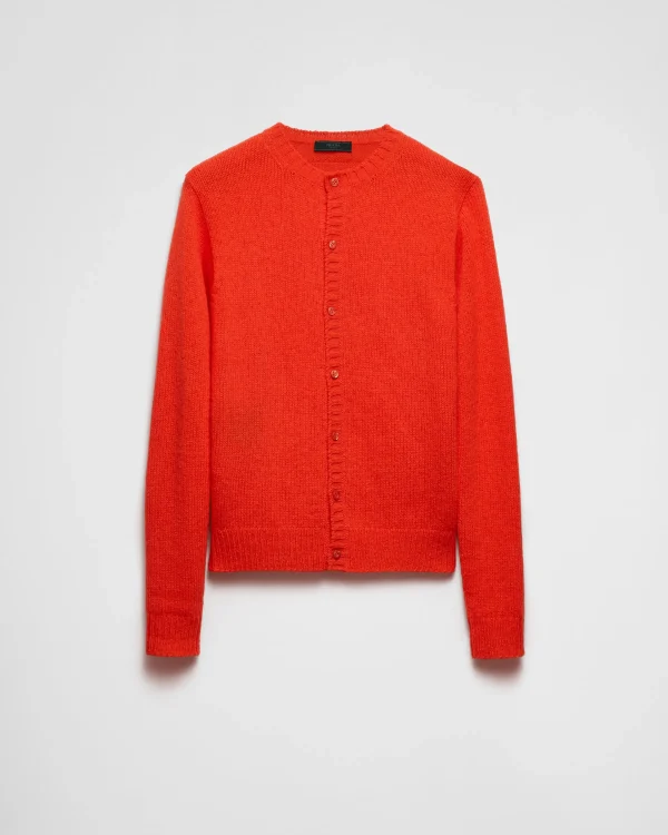 Knitwear*Prada Cashmere cardigan Fieryred