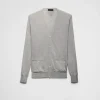 Knitwear*Prada Cashmere cardigan Granitegray