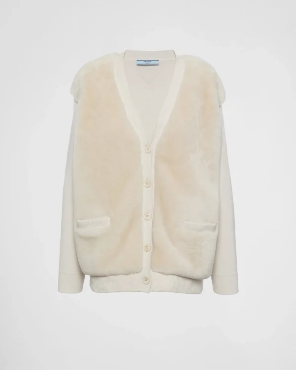 Knitwear*Prada Cashmere cardigan Ivory