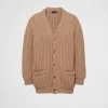 Knitwear*Prada Cashmere cardigan Camelbrown