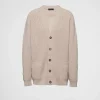 Knitwear*Prada Cashmere cardigan Sandbeige